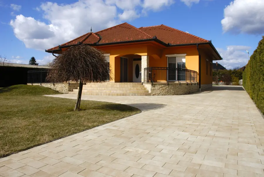 Family home driveway