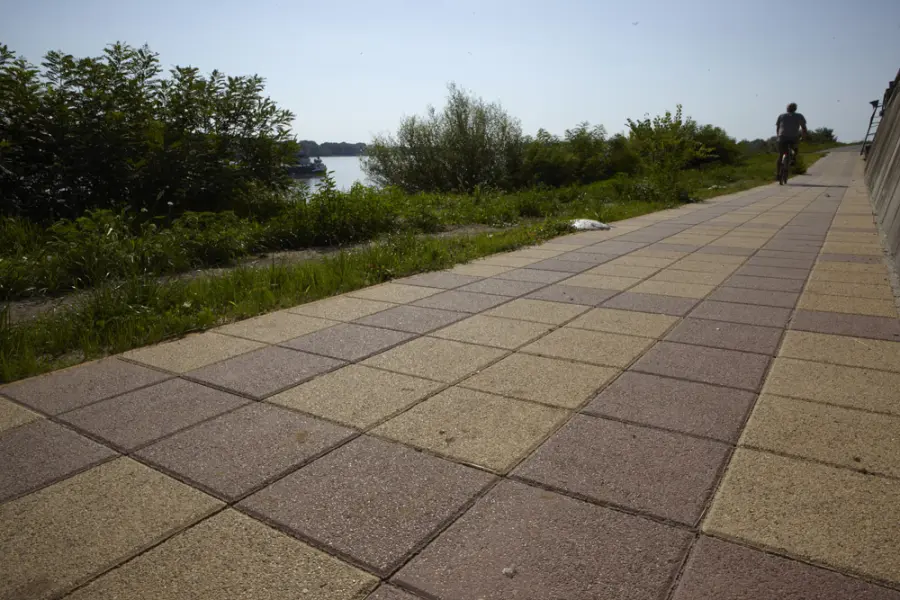 Riverside promenade