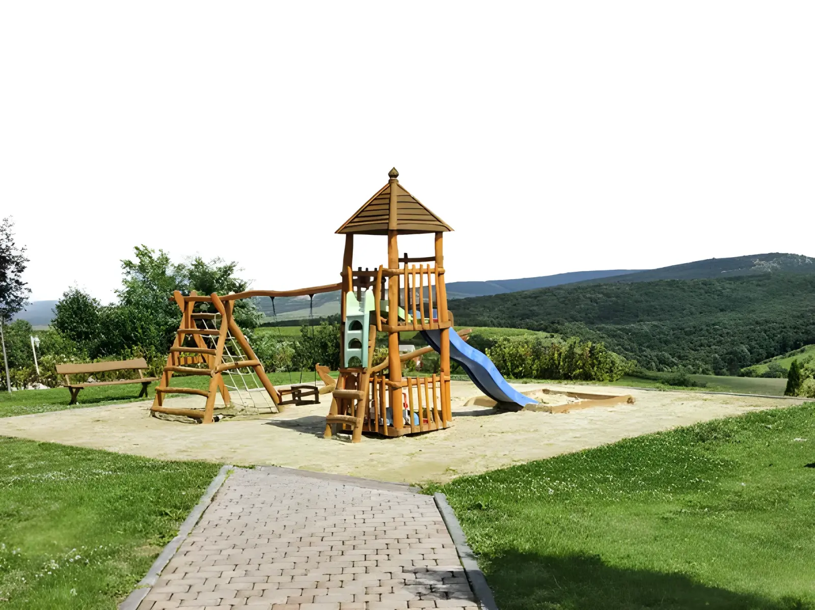 Hőkezelt játszótéri homok